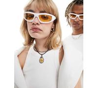 Vans - Felix - Occhiali da sole bianchi con lenti cuoio-Bianco One Size