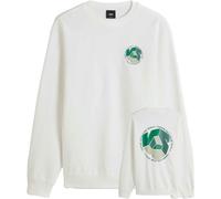 Vans - Felpa a maniche lunghe - Mn Cycle V Crew Marshmallow per Uomo in Cotone - Taglia L - Bianco Bianco L