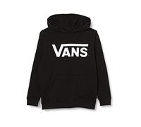 Vans Felpa con Cappuccio Classic Po II da Ragazzo, Nero-Bianco, S