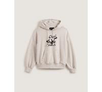 Vans - Felpa con cappuccio Down The Rabbit Hole, Donna, Beige, Taglia: XS