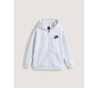 Vans - Felpa con cappuccio e zip Bambino/a By Blocked Box (8-14 anni), Grigio, Taglia: M