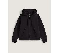 Vans - Felpa con cappuccio e zip intera Salton, Donna, Nero, Taglia: XS