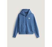 Vans - Felpa con cappuccio e zip Stretch Logo, Uomo, Blu, Taglia: M