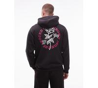 Vans - Felpa con cappuccio nera con grafica Grown From The Ground Up sul retro-Nero S