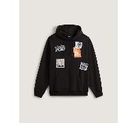 Vans - Felpa con cappuccio Punk Patch, Uomo, Nero, Taglia: XS