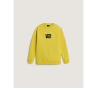 Vans - Felpa girocollo Bambino/a Stretch Logo (8-14 anni), Giallo, Taglia: S