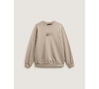 Vans - Felpa girocollo Blocked Box, Uomo, Beige, Taglia: XL