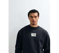 Vans - Felpa girocollo nera elasticizzata con logo-Nero L