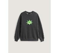 Vans - Felpa girocollo Star Checker, Uomo, Nero, Taglia: S