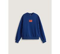 Vans - Felpa girocollo Stretch Logo, Uomo, Blu, Taglia: XL