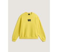 Vans - Felpa girocollo Stretch Logo, Uomo, Giallo, Taglia: XS