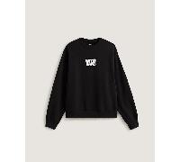 Vans - Felpa girocollo Stretch Logo, Uomo, Nero, Taglia: XXL