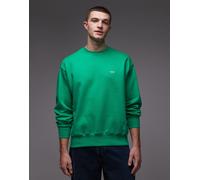Vans - Felpa oversize verde con logo sul petto a sinistra L
