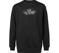 Vans Felpa Uomo off The Wall Board Crew-b, Nero, L