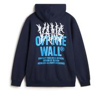 Vans Felpa Zip con Cappuccio con Cerniera Uomo Label Metal Wall Cotone Premium 2025/26 Limited (IT, Testo, XL, Regular, Regular, Parisian Night)