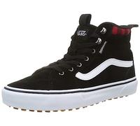 Vans Filmore Hi VansGuard, Sneaker Unisex - Bambini e ragazzi, Suede Black Red Plaid, 38.5 EU