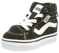 Vans Filmore Hi Zip, Sneaker, Unisex - Bambini e ragazzi, Suede/Canvas Black/White, 24.5 EU
