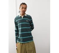 Vans - Gatewood - Camicia stile rugby a maniche lunghe verde a righe S