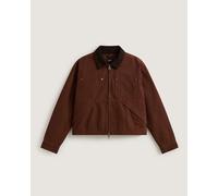 Vans - Giacca chore corta in tela Nicola, Donna, Marrone, Taglia: XXS