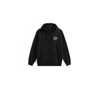 Vans - Felpa con cappuccio e zip World Tour Loose, Uomo, Nero, Taglia: XXL