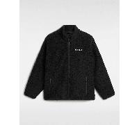 Vans - Giacca in sherpa con zip intera Nimi, Uomo, Nero, Taglia: XS