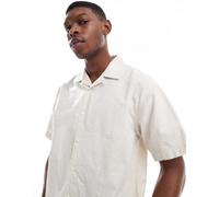 Vans Camicia Uomo Kessler Checkerboard, Maniche Corte - E68 (Bianco Marshmall)