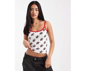 Vans - Kiki - Top senza maniche rosso racing XS