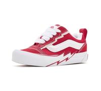 Vans Knu Skool - Scarpe da ginnastica unisex per adulti, stile retrò anni '90, basse, alla moda, per uomini e donne, Rosso corsa., 12.5 Little Kid