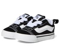 Vans Knu Skool - Sneaker unisex con lacci elastici, Nero True White, 3 UK Child