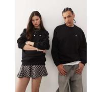 Vans - Left Chest - Felpa oversize nera con logo-Nero XS