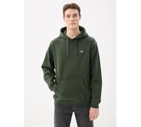 Vans -Lleft Chest - Felpa ampia con cappuccio verde oliva scuro con logo S