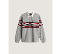 Vans - Maglia a maniche lunghe Surge Rugby, Uomo, Grigio, Taglia: XXL