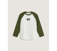 Vans - Maglietta a maniche lunghe CORE RAGLAN, Uomo, Verde, Taglia: M