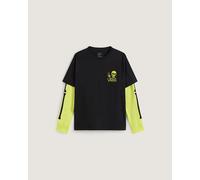 Vans - Maglietta Bambino/a Arm Bones Twofer (8-14 anni), Nero, Taglia: XL