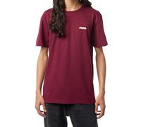 Vans Maglietta da Uomo con Scritta SS, Bordeaux e Bianco, XL, Bordeaux e Bianco, XL