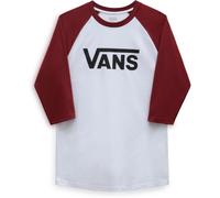 Vans Maglietta da uomo Mn Vans Classic Raglan White-Black-Syrah XS Bianco