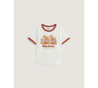Vans - Maglietta Milano Ciao Brera Ringer, Donna, Bianco, Taglia: M