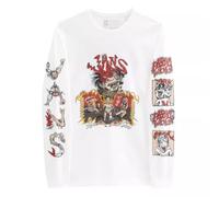 Vans Maglietta Uomo Manica Lunga Off The Wall Gallery DWIKY KA Taglia, bianco, M