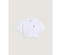 Vans - Maglietta W SALTON RELAX CROP, Donna, Bianco, Taglia: S