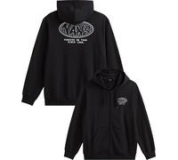 Vans - Maglione caldo con zip - World Tour Loose Full Zip Black per Uomo in Cotone - Taglia L - Nero
