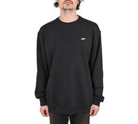 Vans - Felpa da uomo ad ampio raggio - Salton Loose Ft Crew Black per Uomo in Cotone - Taglia L - Nero