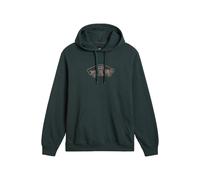 Vans off The Wall Pullover II-b Felpa con Cappuccio, Verde, L Uomo
