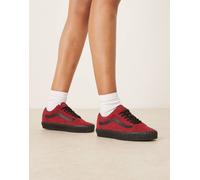 Vans - Old Skool Creeper - Sneakers rosse e nere-Rosso 37