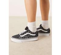 Vans - Old Skool EK - Sneakers con tomaia in maglia nera e grigia a scacchiera-Nero 42
