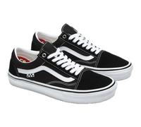 Vans Old Skool Skate Scarpe da Skateboard Extra Resistenza e Soletta Plantare Ammortizzante Estraibile (Nero Bianco, Sistema Taglie Calzature EU, Adulto, Numero, Media, 44.5)