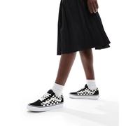Vans - Old Skool - Sneakers nere e bianche a scacchi-Bianco 41
