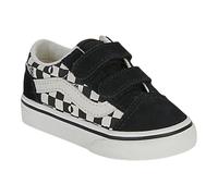 Vans Old Skool V CRWBLA1 Geo Check Black Nero Bambino Sneakers Strappi Scacchi 23.5