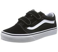 Vans OLD SKOOL V, Low-Top Sneaker unisex bambino, Nero (Black/True Whit 6BT), 33