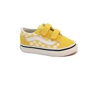 VANS OLD SKOOL V RCP1T1 color theory checkerboard giallo bianco bambino sneakers strappi scacchi 22