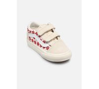 Scarpe Vans Old Skool Sidestripe beige rosso bianco neonati - 22